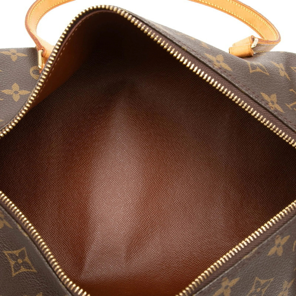 LOUIS VUITTON Brown Monogram Leather Papillon 30 Pouch - Picture 4 of 7